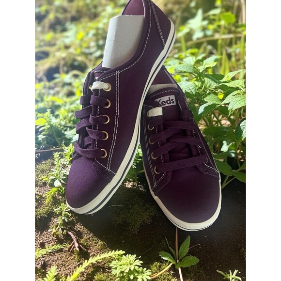 Keds Women's Rally Seasonal Solid Oxford Plum Purple New Gift Sz 6.5 Medium - Picture 5 of 11